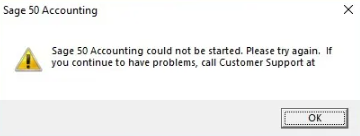 Sage 50 Won't Open
